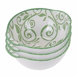 Koopman 3dílná sada porcelánových misek, zelená