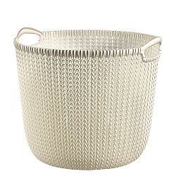 Koš kulatý KNIT L 30L krémová 03673-X64
