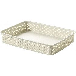 Košíček RATTAN 'Y' STYLE -A4 krémový, Curver