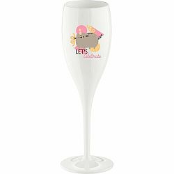 Koziol Sklenice s nápisem LET´S CELEBRATE Pusheen