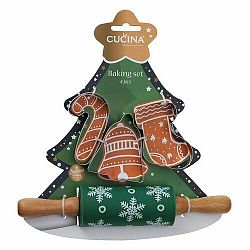 La Cucina 4dílná sada na pečení Stromeček