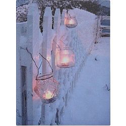 LED obraz na plátně Shining Lantern, 40 x 30 cm