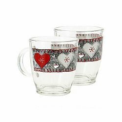 Mäser 2dílná sada hrnků FELT HEARTS, 380 ml