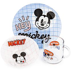 Mäser 3dílná dětská jídelní sada Mickey Mouse