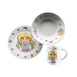 Mäser 3dílná dětská jídelní sada Princezna