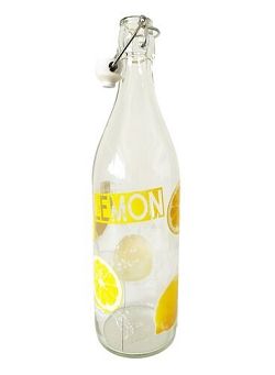 Mäser Skleněná láhev s clip uzávěrem Lemon, 1 l