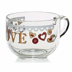 Mäser Skleněný Jumbo hrnek Love Wood, 700 ml