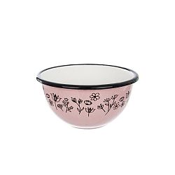 Miska smalt růžová LOUKA hluboká pr. 12 cm 