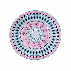 Modom Plážová osuška kulatá Pink Ethno, 150 cm