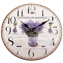 Nástěnné hodiny Lavandes de Bonnieux, 34 cm