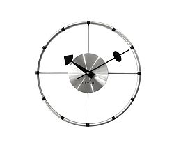 Nástěnné hodiny Lavvu Compass stříbrná, pr. 31 cm 