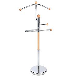 Němý sluha ABD-1278 CR chrom/dub, 112 cm