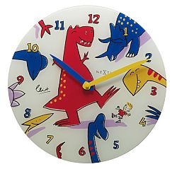 Nextime Dino Dance 8813 nástěnné hodiny 