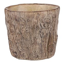 Obal na květiny Dřevo, 21 x 19 x 21 cm, beton