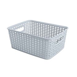 Obdélníkový košík RATTAN CLASSIC 4,5 l, modrá