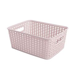 Obdélníkový košík RATTAN CLASSIC 4,5 l, růžová 