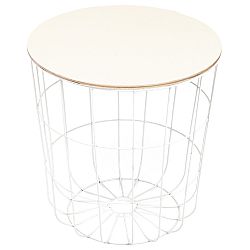 Odkládací stolek Kilenny bílá, 42 cm