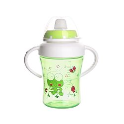 Orion Dětský hrnek s pítkem ANIMAL 300 ml, zelená