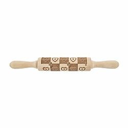 Orion Orion Váleček dřevo Dekor d. 16/33 cm SRDCE 