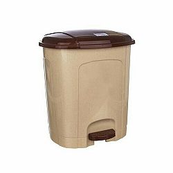Orion Pedálový odpadkový koš 5,5 l, béžová, 