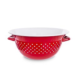 Orion Smaltovaná zadělávací mísa Tečka, 26 cm 