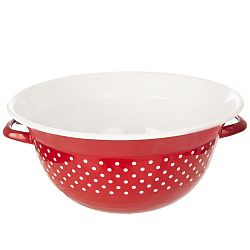 Orion Smaltovaná zadělávací mísa Tečka, 34 cm 