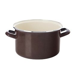 Orion Smaltovaný hrnec s lemem Brown, 3 l