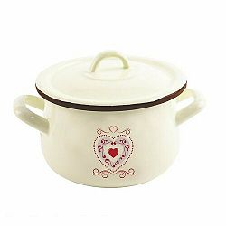 Orion Smaltovaný hrnec s poklicí Tonča, 20 cm