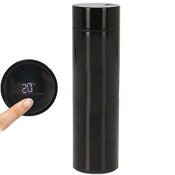 Orion Termoska nerez 0,45 l s teploměrem ČERNÁ 
