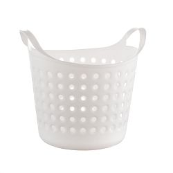 Plastový koš Soft basket 4,1 l, bílá 