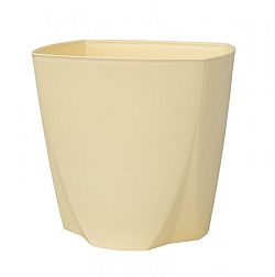 Plastový květináč Camy 21 cm, vanilková, Plastia