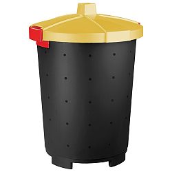 Plastový odpadkový koš Mattis 45 l, žlutá