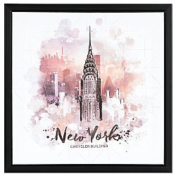 Plátěný obraz v rámečku NewYork, 40 x 40 x 2,5 cm