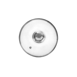 Poklice skleněná pr. 14 cm nerez úchyt 