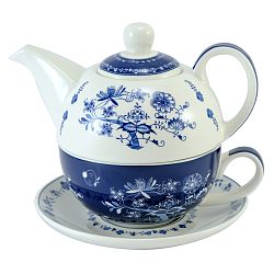Porcelánová konvička se šálkem Cibulák