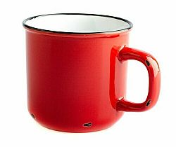 Porcelánový hrnek 440 ml, červená