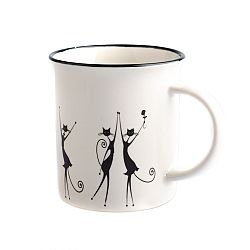 Porcelánový hrnek Tančící kočky 310 ml