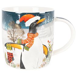 Porcelánový hrnek Xmas Penquin, 370 ml