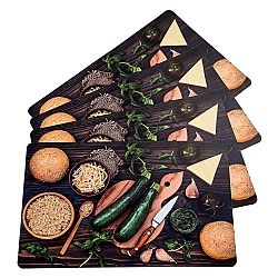 Prostírání Food, 43,5 x 28,5 cm, sada 4 ks