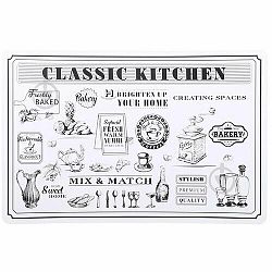 Prostírání Kitchen bílá, 43,5 x 28,5 cm, sada 4 ks
