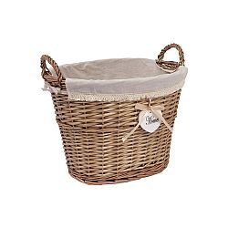 Proutěný košík Heart home, 45 x 39 x 35 cm