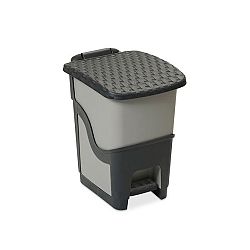 Ratanový odpadkový koš 18 l, antracit
