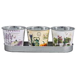 Sada obalů na květináče Lavande, Home, Kitchen, 3 ks