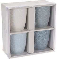 Sada porcelánových hrnků 250 ml, 4 ks
