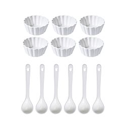 Sada porcelánových misek Round, 12 dílů