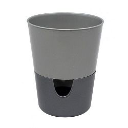 Samozavlažovací květináč Rosmarin, antracit, Plastia