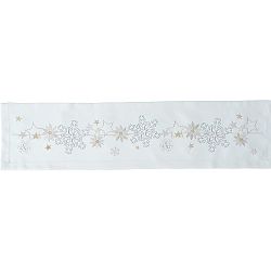 Sander Ubrus Christmas flake krémová 85 x 85 cm