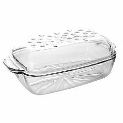 Simax Pekáč sklo obdélník 36,5x21x13,5 cm víko 