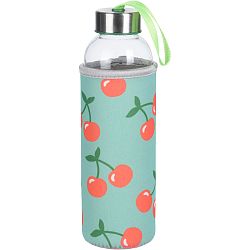 Skleněná láhev na vodu Cherry, 400 ml
