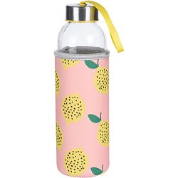 Skleněná láhev na vodu Lemon, 400 ml